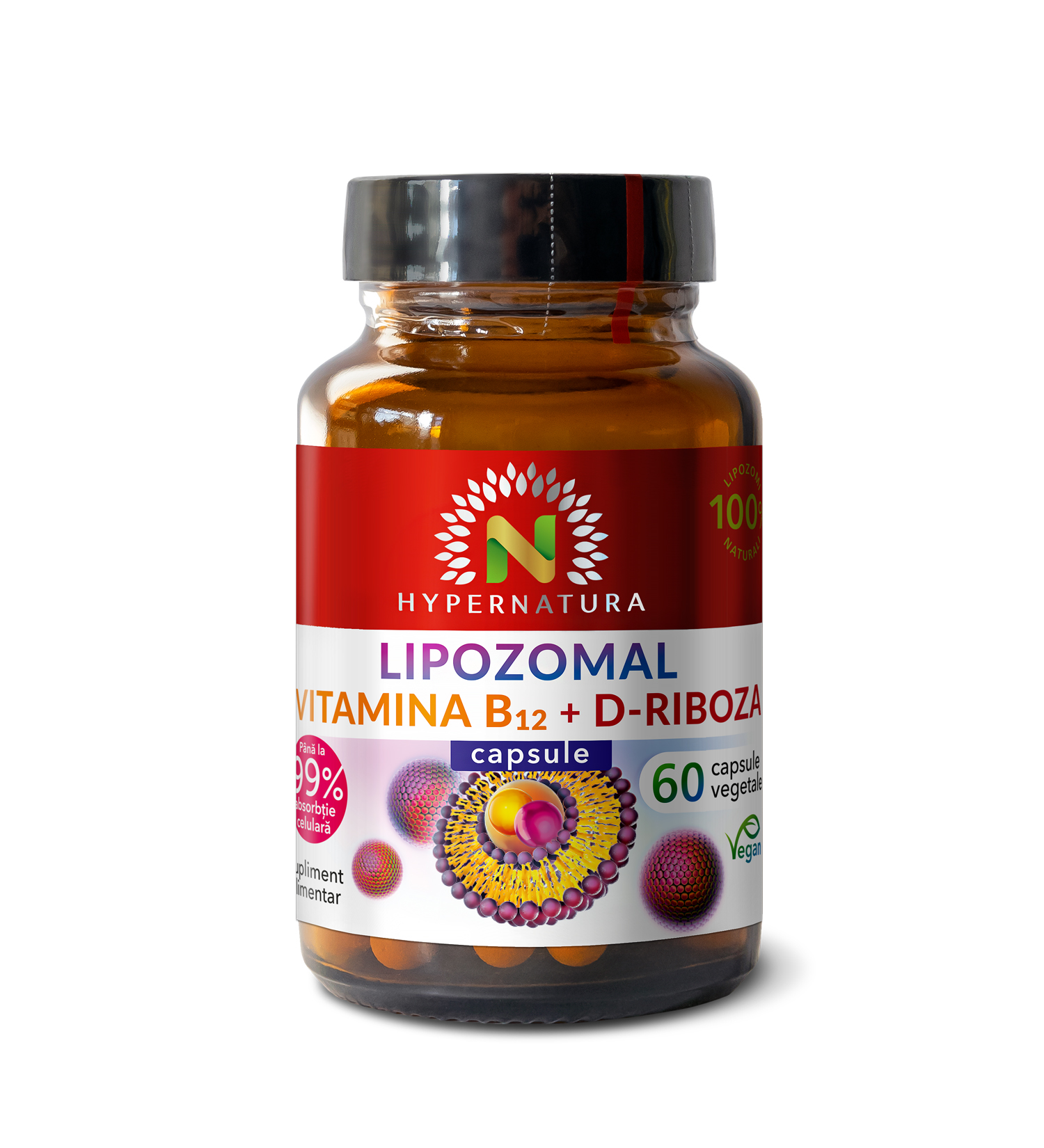 Lipozomal Vitamina B12 + D-Riboză – vitamine – 60 cps
